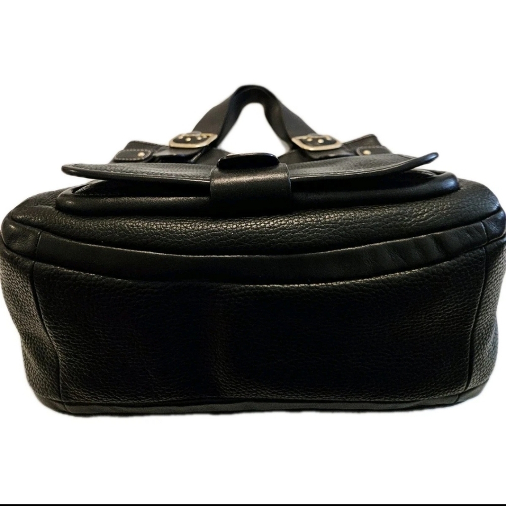 Vintage Michael Kors Black Leather Hobo Tote Bag EUC - Picture 12 of 15
